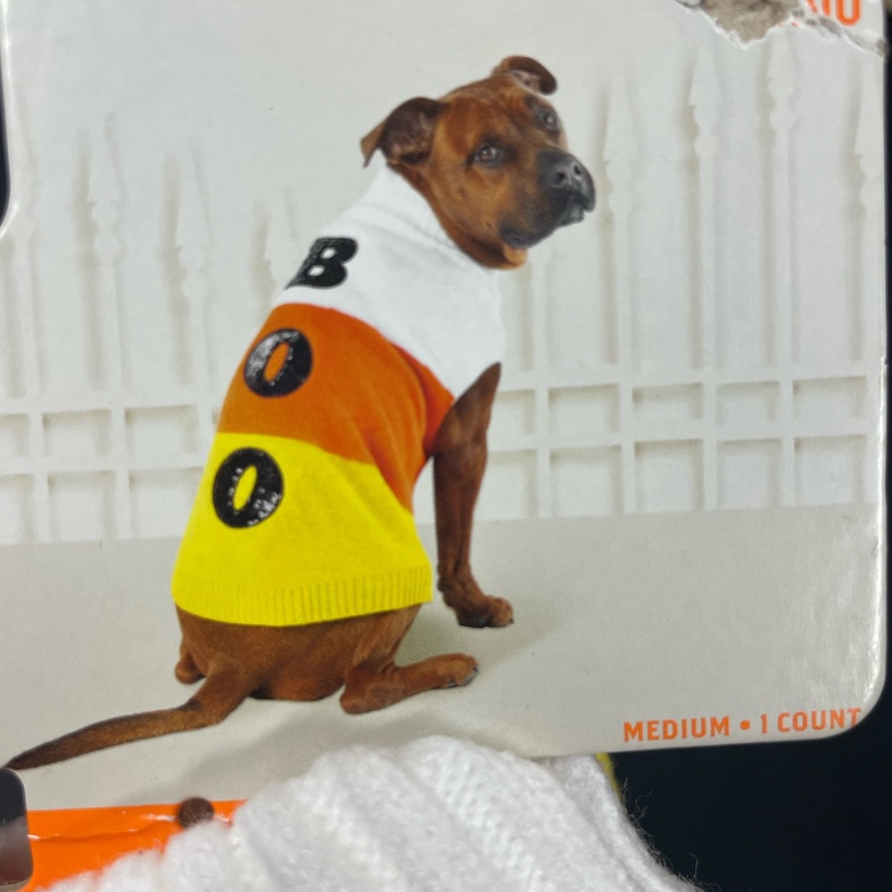 Dog outfit Halloween Boo dog clothing sweater - Picture 1 of 9